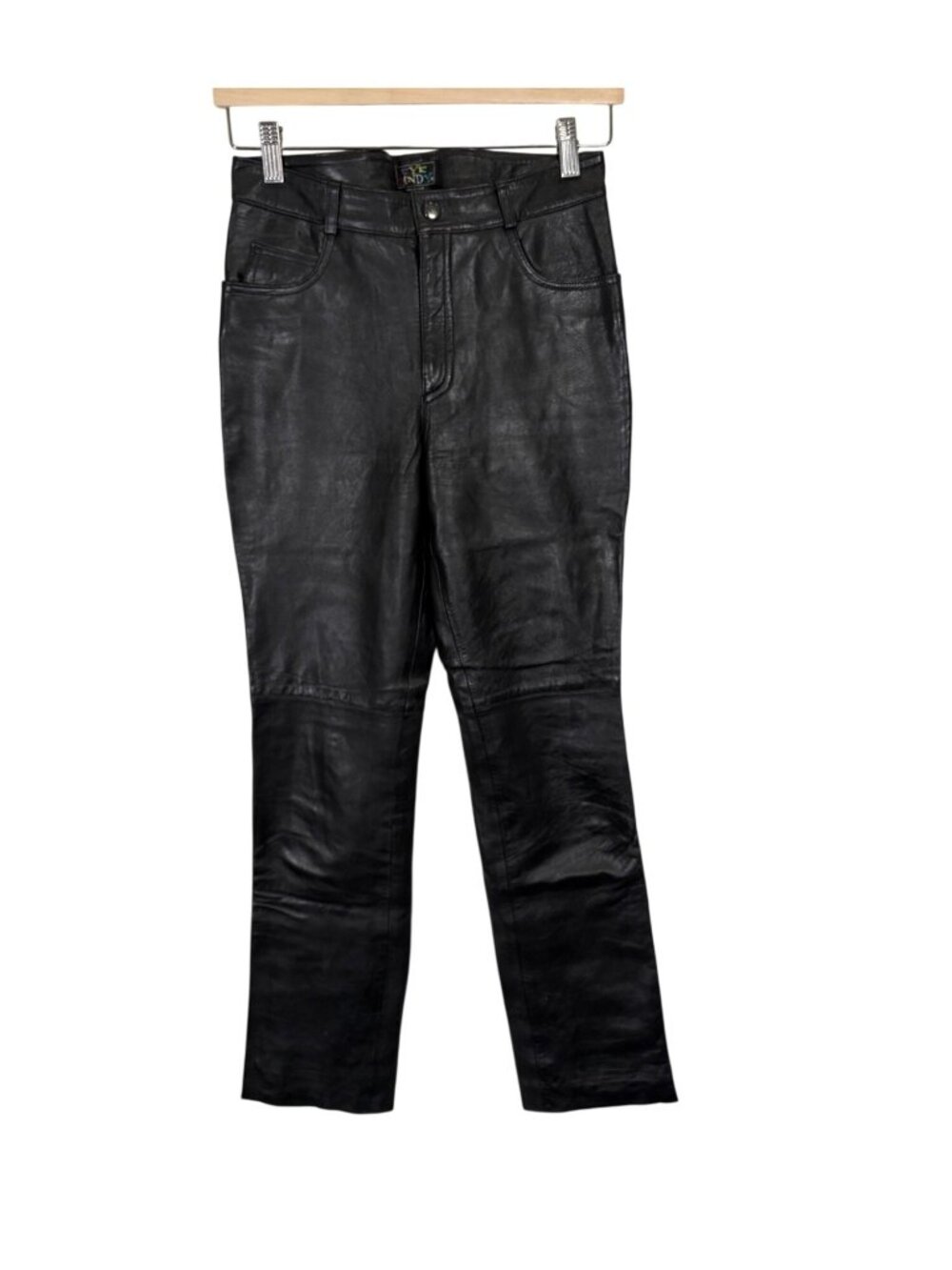 Vintage Eye Candy Y2k leather High Waist Bootcut Leg Pants Size 3